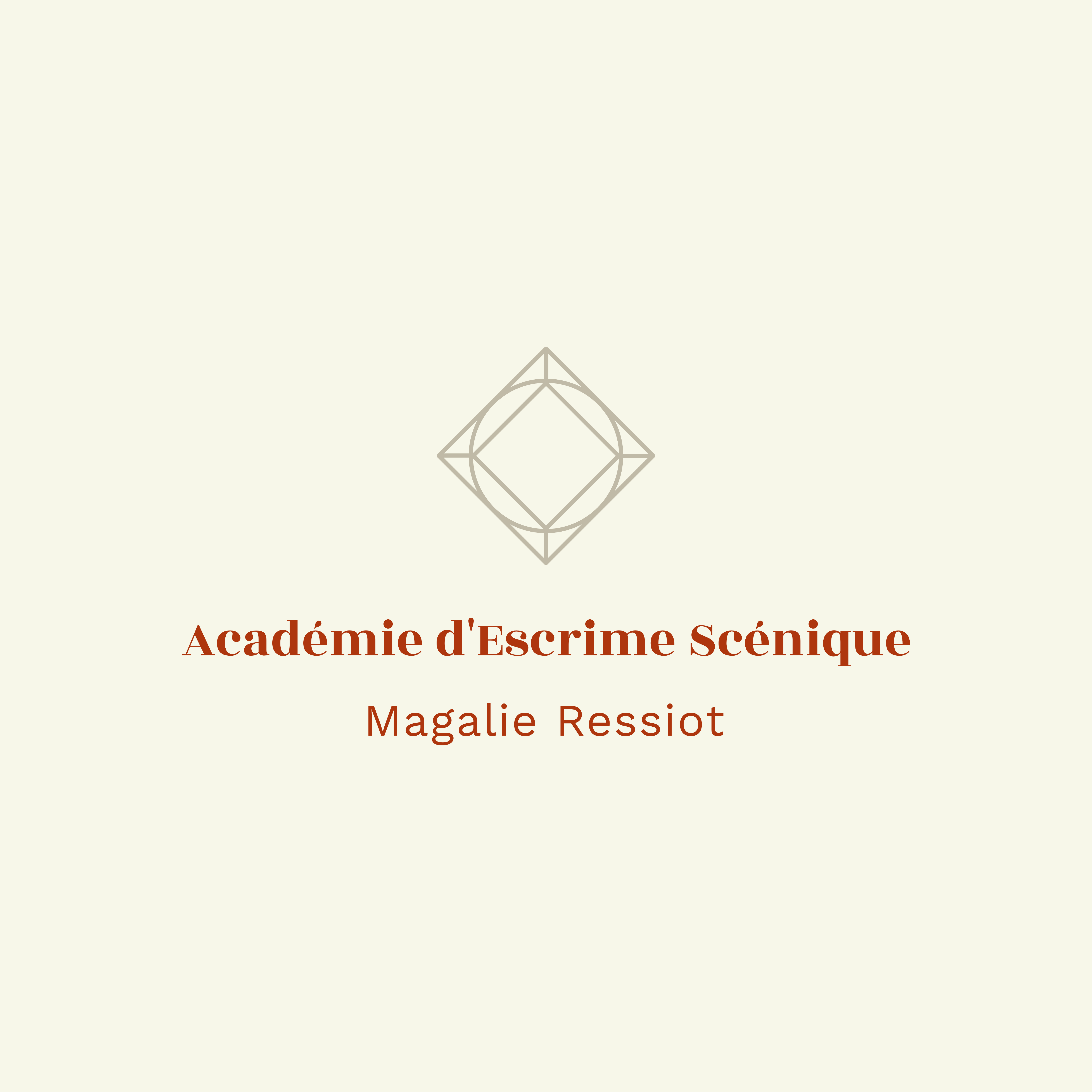 logo ACADÉMIE D'ESCRIME SCÉNIQUE MAGALIE RESSIOT
